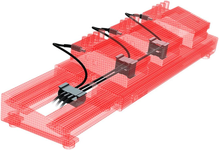 XPND-02 Pedalboard ausziehbar zwei Reihen + 2x keepdrum Patchkabel