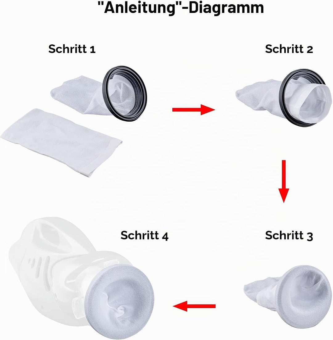 POOL BLASTER Water Tech Mikrofilterbeutel, 5 Stück