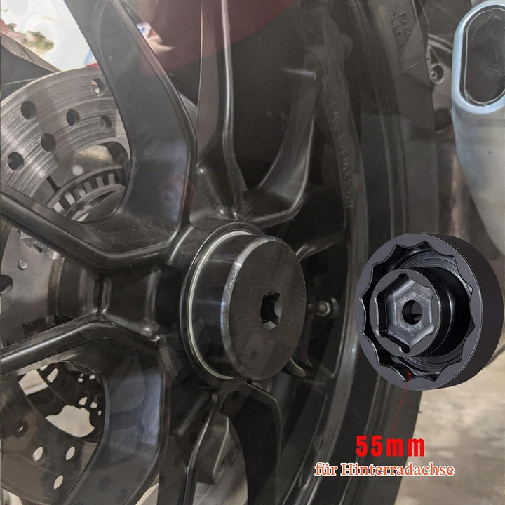 Einsatz Nuss für Ducati Motorrad Achsmutter vorn + hinten, Achse Werkzeug, Passend für Ducati, ATVs,