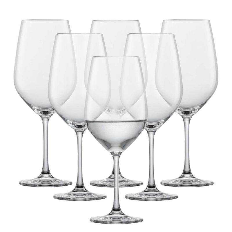 SCHOTT ZWIESEL Rotweinglas Viña (6er-Set), klassische Kristallgläser für Rotwein oder Wasser, spülma