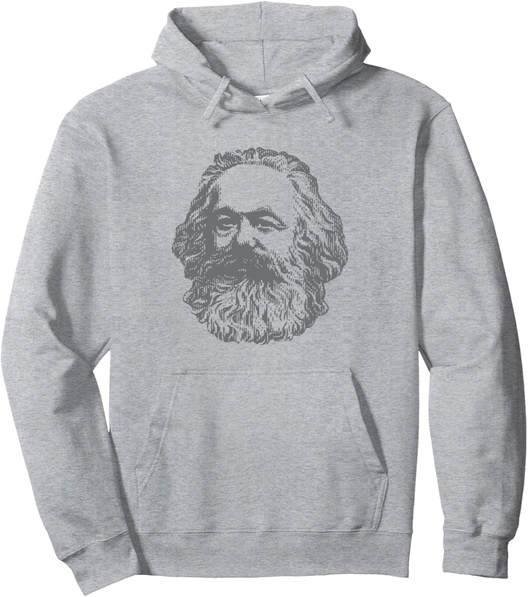 Portrait Karl Marx Marxist Marxism Worker Original Political Pullover Hoodie