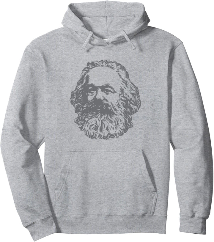 Portrait Karl Marx Marxist Marxism Worker Original Political Pullover Hoodie
