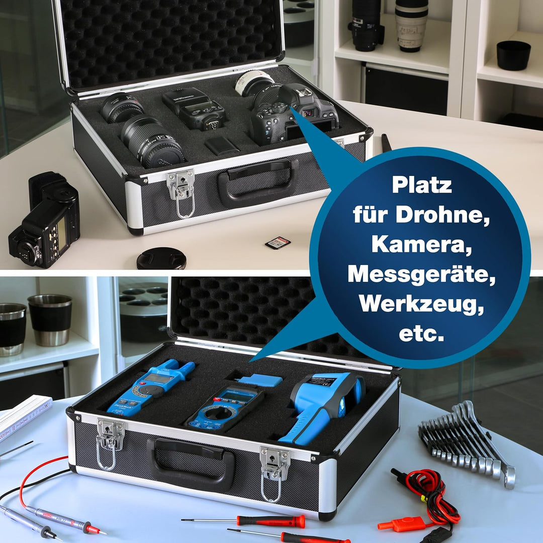 PeakTech P 7305 7305 – Universal Koffer für Messgeräte, Robuster Tragekoffer, Werkzeug Aufbewahrung,