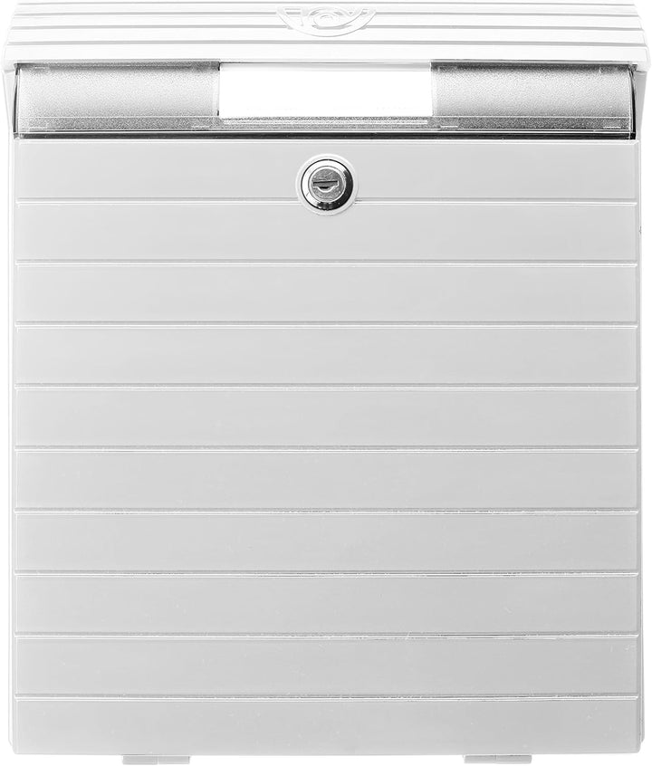 TATAY Aussenbriefkasten, Grossformat, in Grün, sehr solide, wasserdicht, mit optimalem Platz für Zei