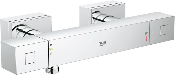 GROHE Grohtherm Cube - Thermostat Brausebatterie (wassersparend, Eigensicher gegen Rückfliessen, Wan