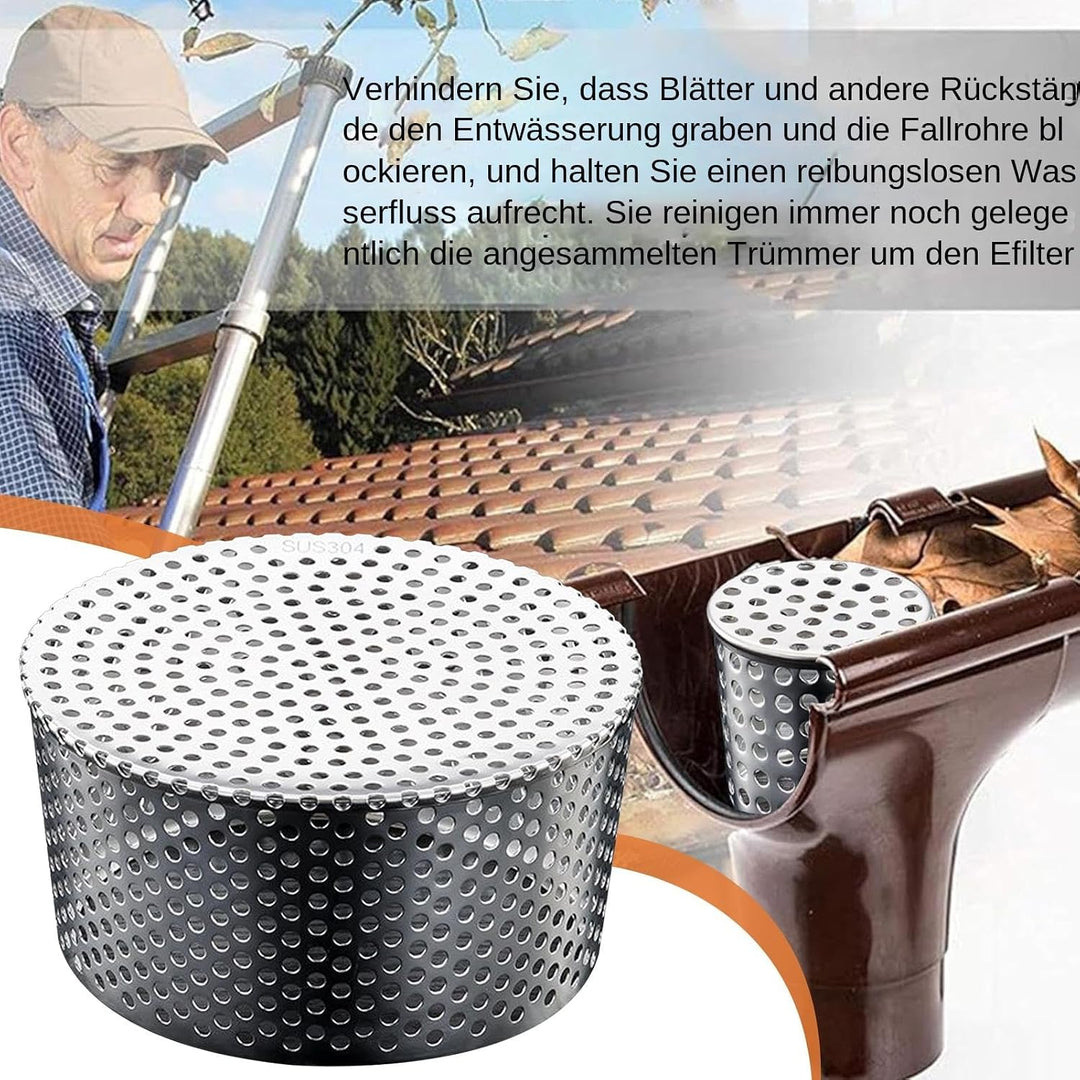 Dachrinnen Laubschutz Aus Edelstahl Fallrohrgitter Und Fallrohrschutz Abfluss Fallrohrschutz Dachrin