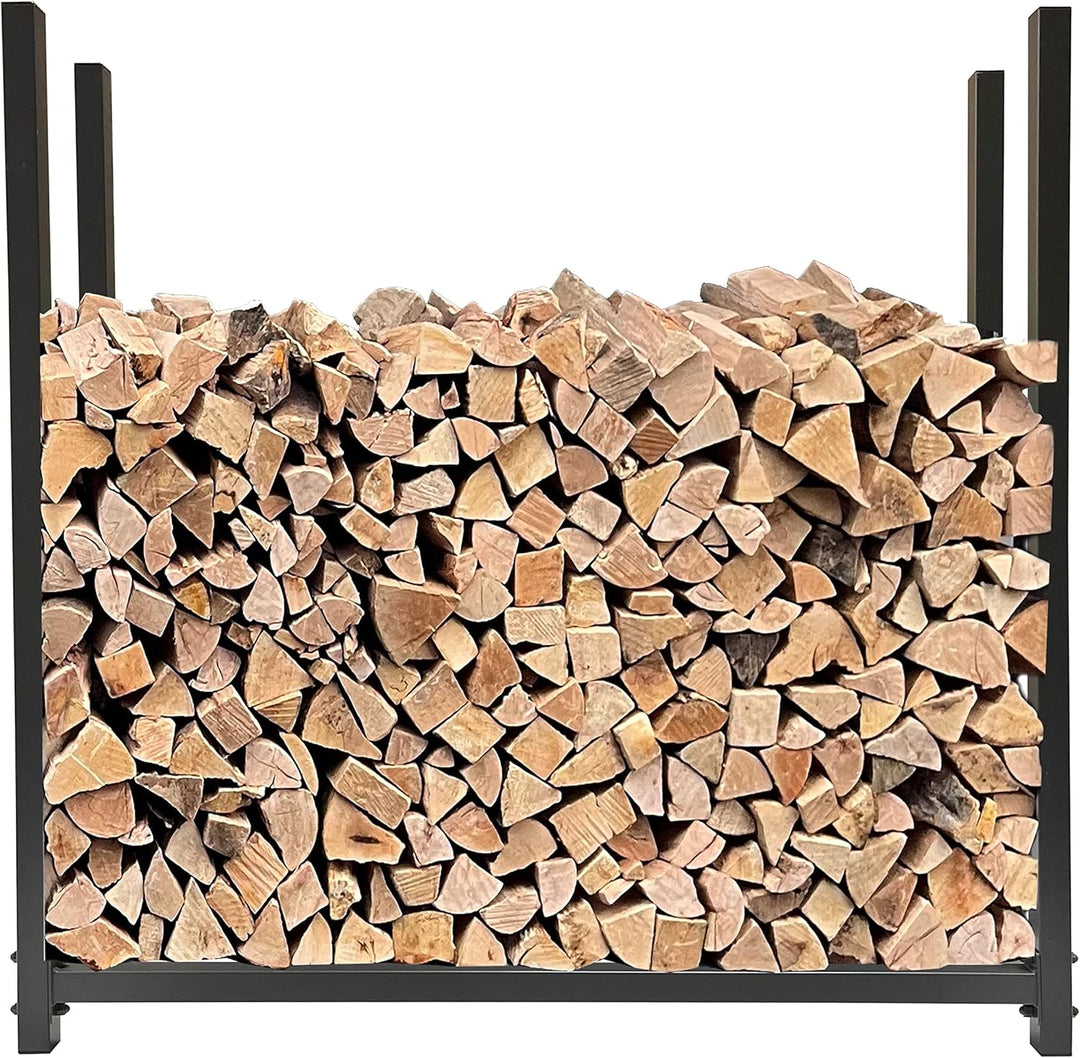 QUICK STAR Metall Kaminholzregal Anthrazit 113 x 25 x 115 cm Garten Kaminholzunterstand 0,5 m³ Stape