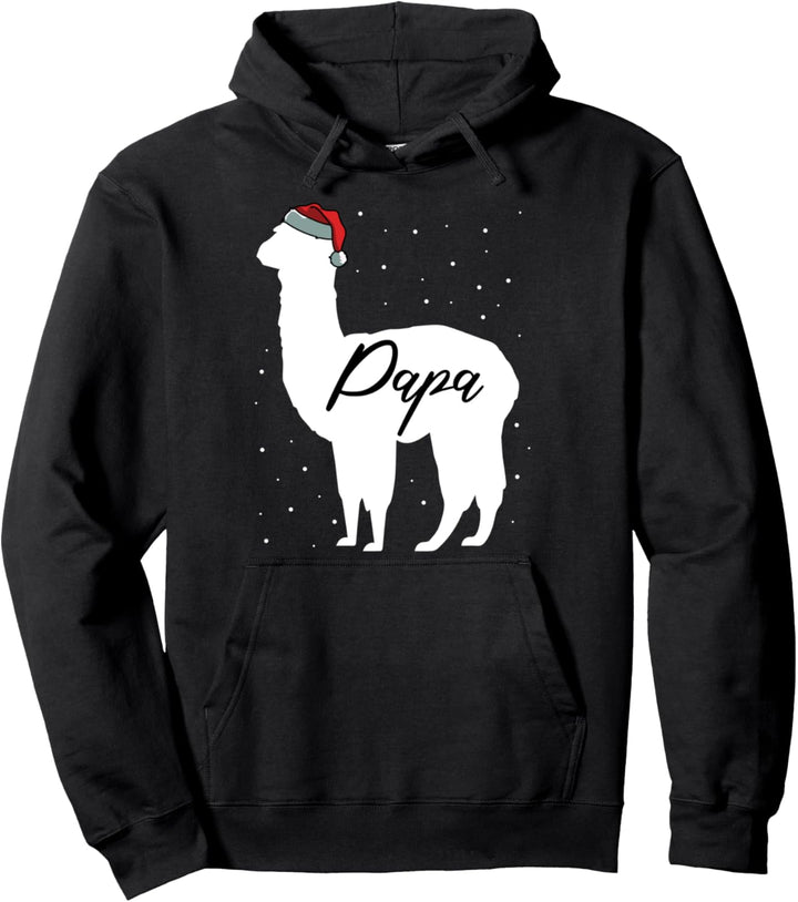 Weihnachtspyjama, Motiv: Papa Llama, für Weihnachten, X-Mas Dad-dy Pullover Hoodie