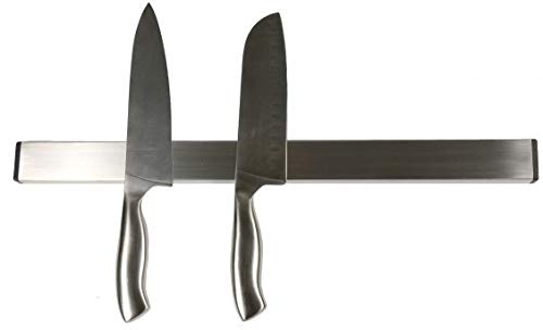 Magnetleiste Messerleiste Edelstahl V2A für Messer hochwertig matt geschliffen, komplett geschlossen