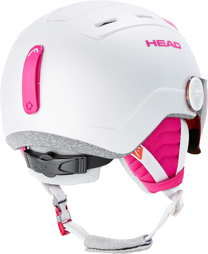 HEAD Unisex Youth Mojo/Maja Visor Skihelmet Skihelm XS-S Weiss, XS-S Weiss