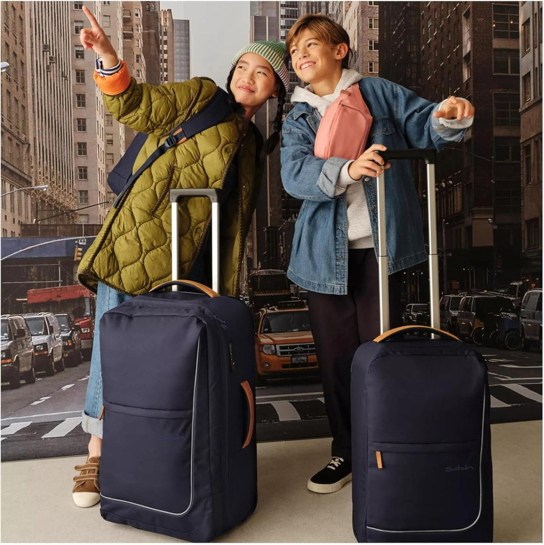 satch Flow S Trolley Koffer Handgepäck 35 l 54x32x23 cm oder Koffer gross 55 l 65x37x29 cm, inkl. Wä