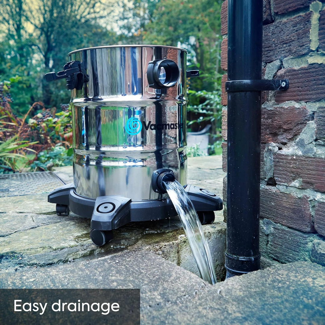 Vacmaster VQ1530SFDC 1500W 30L Nass Trockensauger Bodenstaubsauger, Starke Saugleistung, Wasserablas