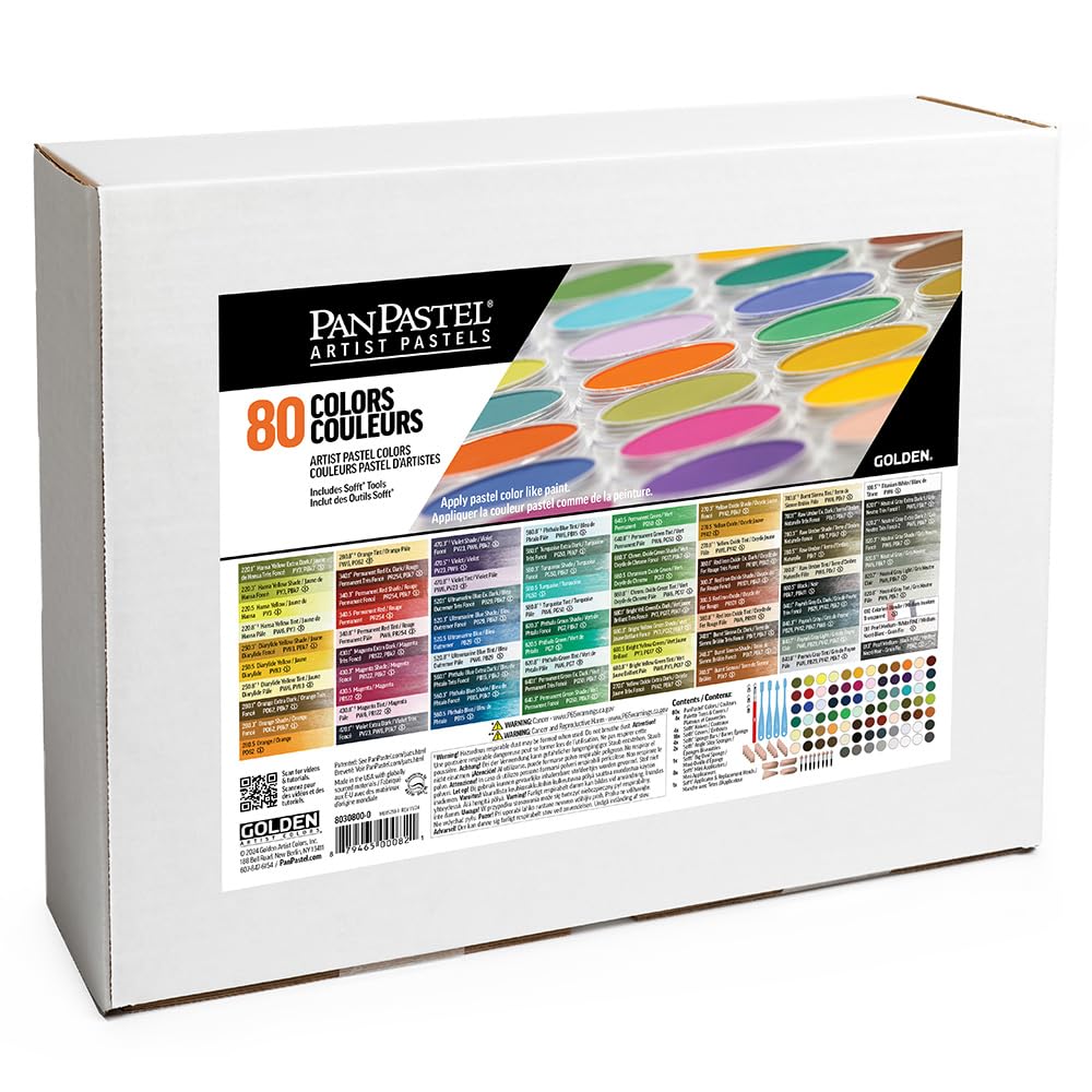 Colorfin PPSTL80 PanPastel Ultraweiches Künstler-Pastell-Set, 80 Stück
