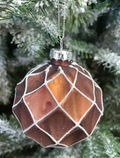 MC Trend 12er Set edle Luxus Glas Weihnachtskugeln Ø 8cm Weihnachtsbaum Kugeln Christbaumkugeln Weih