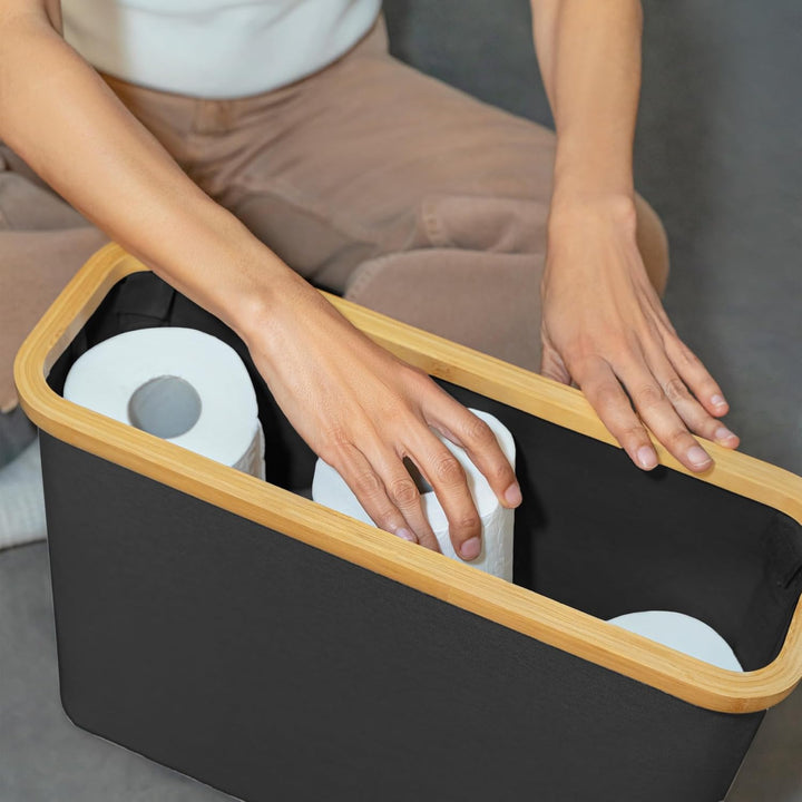 Lonbet - Toilettenpapierkorb - Toilettenpapieraufbewahrung - Der ultimative Badezimmer-Organizer - B
