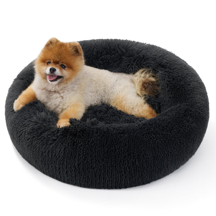 BEDSURE Hundebett waschbar Flauschiges Katzenbett - Ø 60 cm Katzenschlafplatz für Katzen und kleine