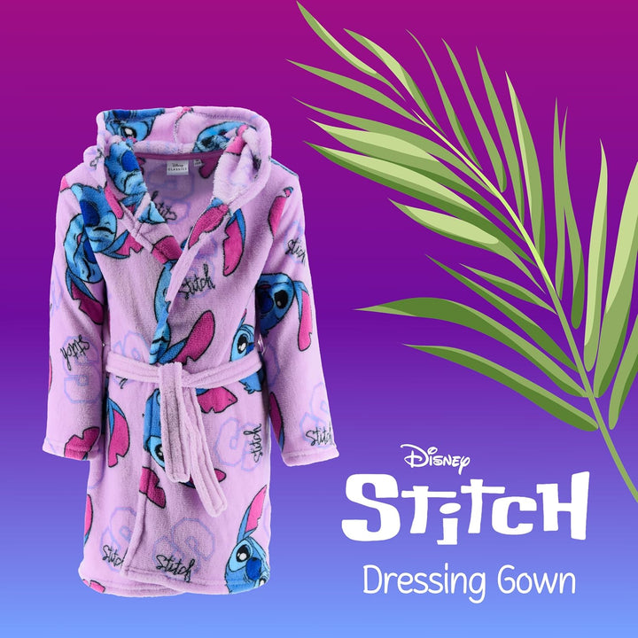 Disney Stitch Bademantel für Mädchen, Weicher Morgenmantel für Kinder, Bademantel Geschenk für Mädch
