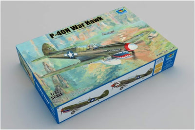 Trumpeter 02212 1/32 P-40N Kitty Hawk Modellbausatz, Modellbauzubehör, Mehrfarbig