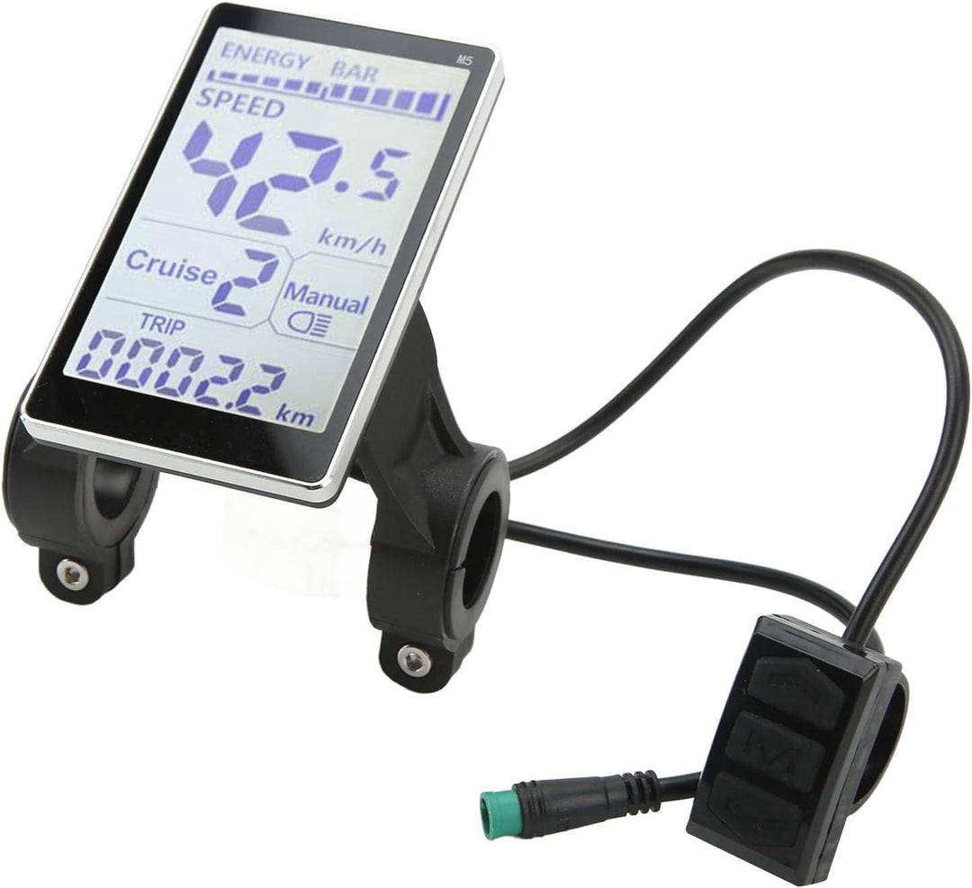 Elektroroller-Anzeigemessgerät, Elektrofahrrad-LCD-Messgerät 5-polig 24 V 36 V 48 V 60 V Universal E
