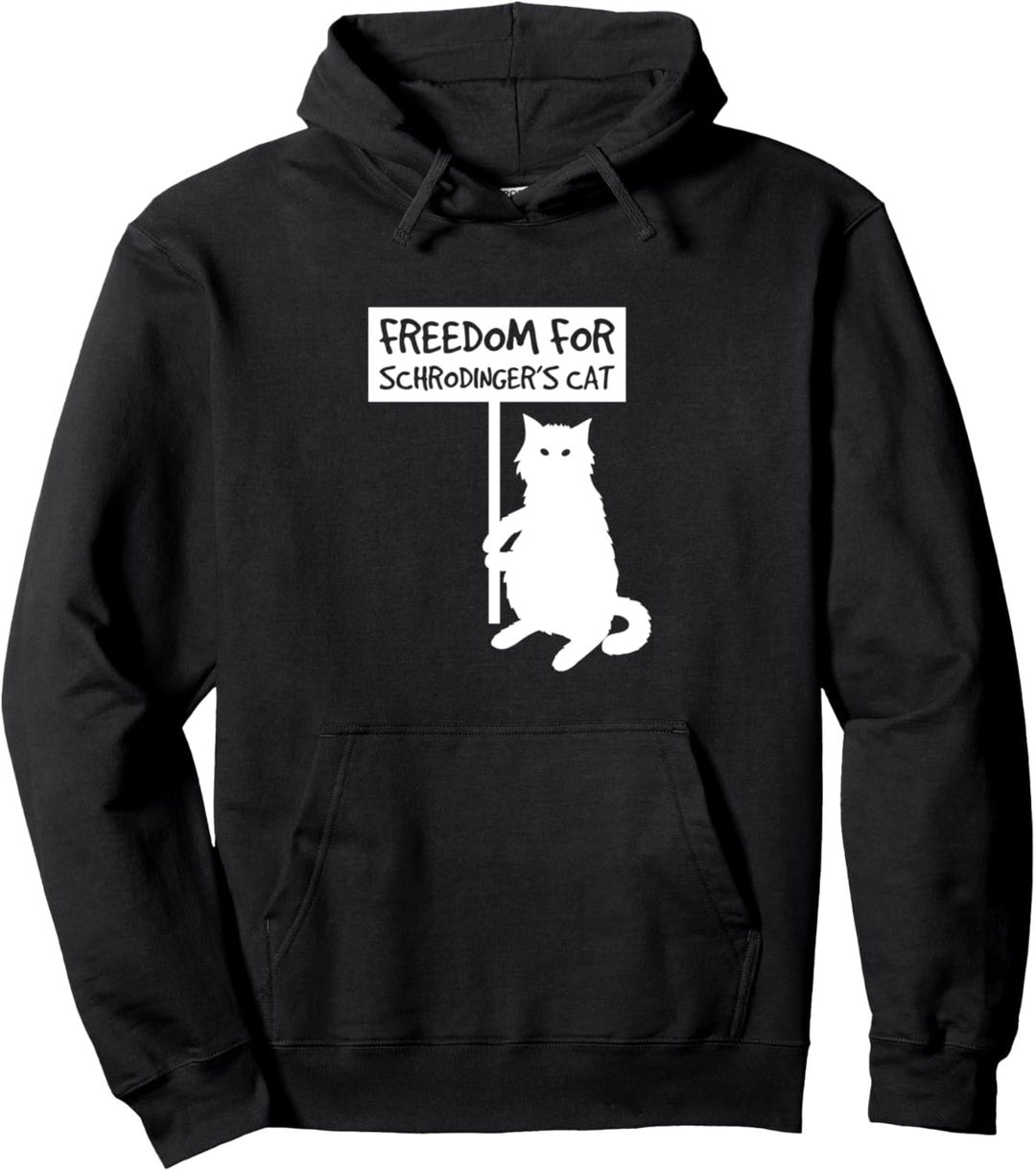 Freiheit für Schrödingers Katze! Lustiges Cat-Science-Design Pullover Hoodie