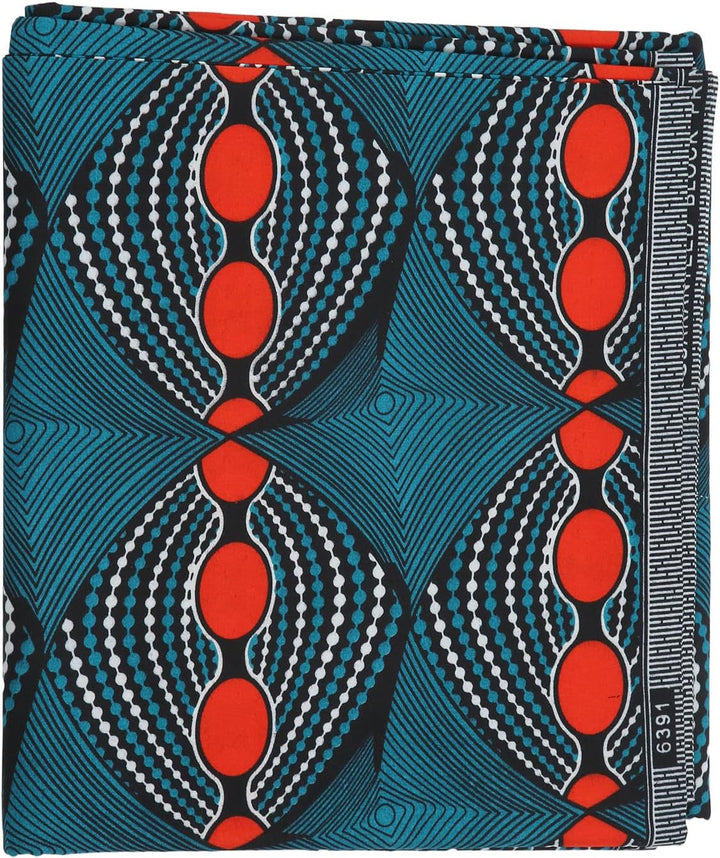 Pssopp Polyester Wachsdrucke Stoff 6 Yards Wachsdrucke Afrikanischer Polyester Bunter Afrikanischer