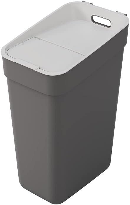 CURVER READY TO COLLECT 30L Mülleimer perfekt zur Trennung von Abfall, Mülltrennsystem stapelbar, du
