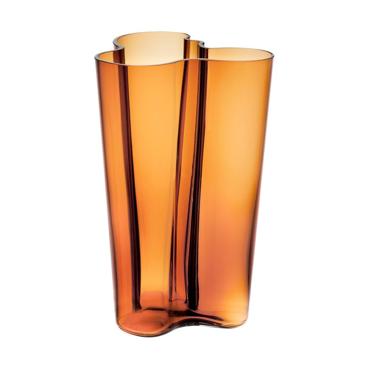 Iittala Aalto Vase Glas Kupferfarben, Masse: 17cm x 17cm x 25cm, 1007881 25cm Kupfer, 25cm Kupfer