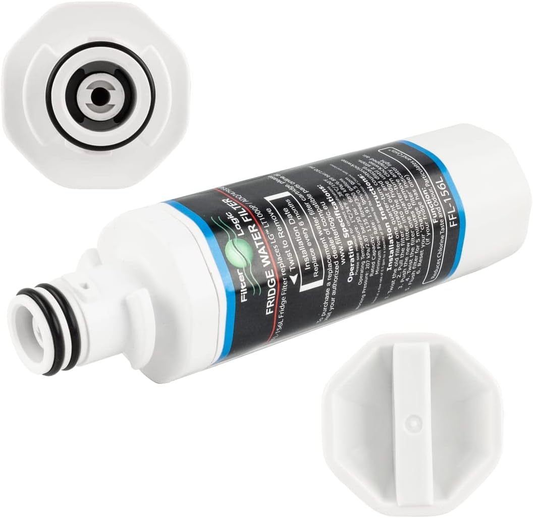 FilterLogic FFL-156L | 3x Kühlschrank Wasserfilter kompatibel mit LG LT1000P ADQ747935 ADQ74793501 W