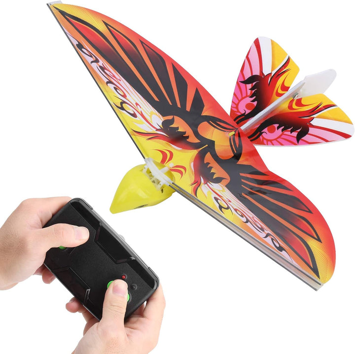 Dilwe RC Flying Bird Spielzeug, Ferngesteuerter Fliegender Vogel, LED, 2,4 GHz, inkl. Fernbedienung,
