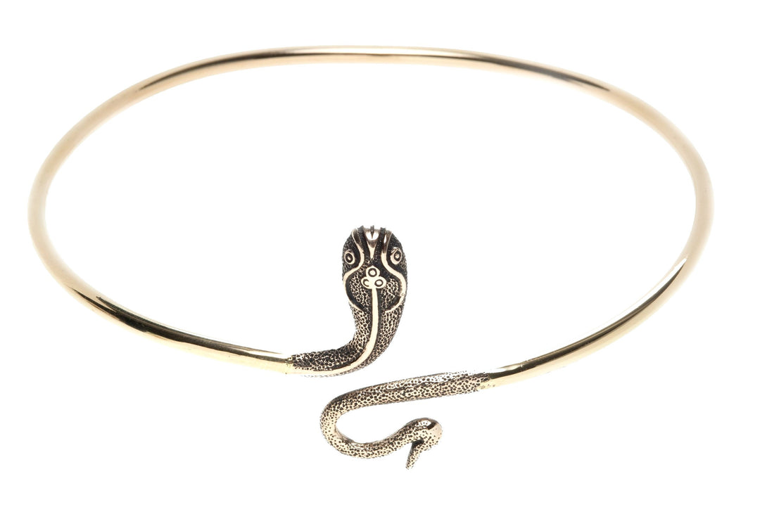 Windalf Bohemian Frauen Oberarmreif Medusa Ø 9.3 cm Damen Schlange-Schmuck Gipsy-Armschmuck Hochwert