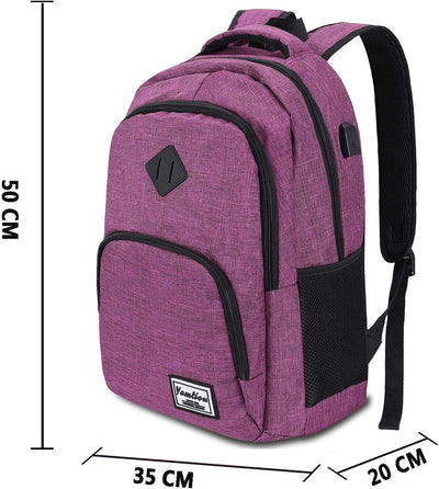 YAMTION Schulrucksack für Damen and Mädchen,Laptop Rucksack mit 15.6 Zoll Laptopfach für Schule Arbe