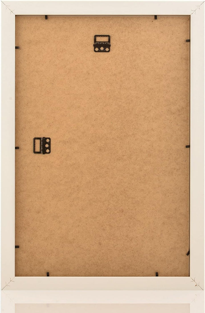 MONFRAME Bilderrahmen Modern - 80x100 cm - Weiss - mit Acrylglas 80x100 cm Weiss, 80x100 cm Weiss