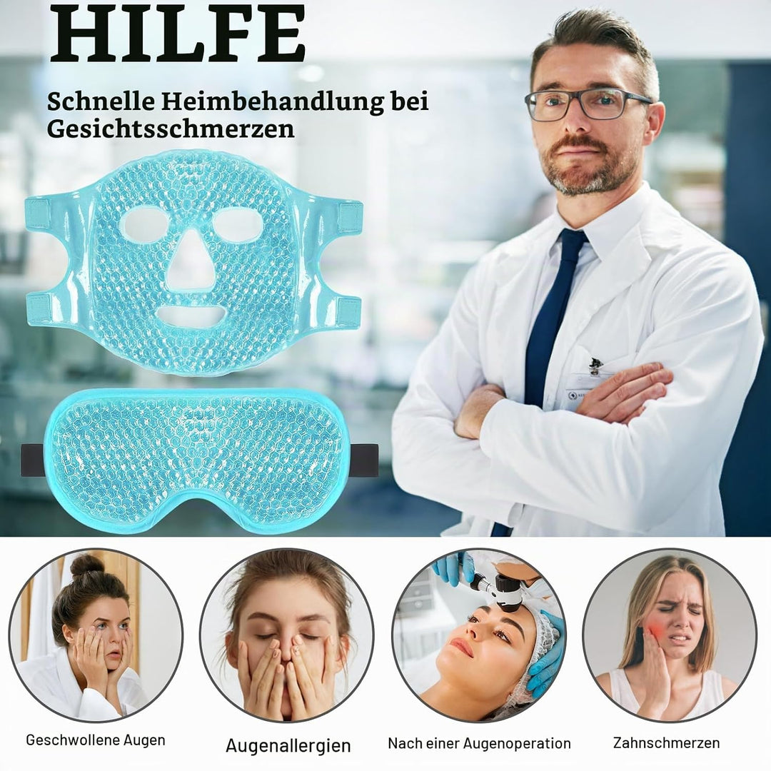 BeeVines Gel-Augenmaske, kühlende Eis-Masken für geschwollene Augen für Männer &amp; Frauen, kalte &amp; war