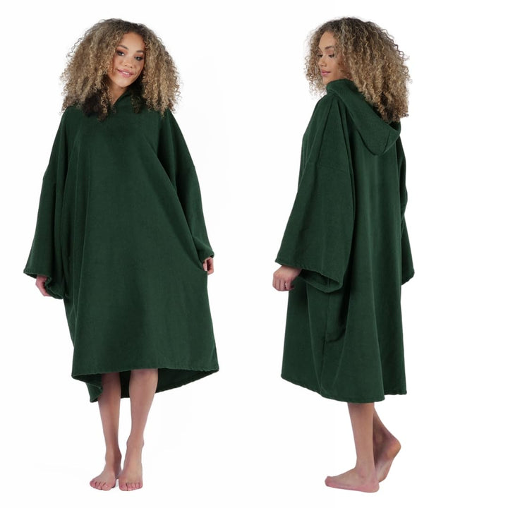 Brentfords Handtuch Poncho Erwachsene Kapuze Gross Bad Schwimmen Surf Strand Absorbent Microfiber Ch