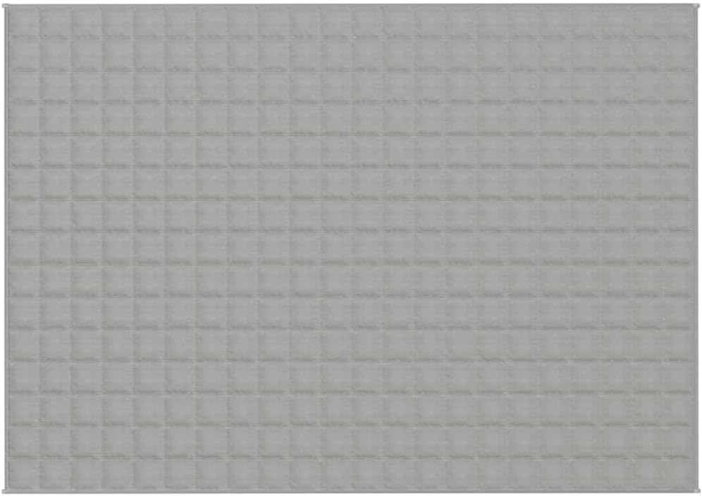 vidaXL Gewichtsdecke Grau 155x220 cm 7 kg Stoff