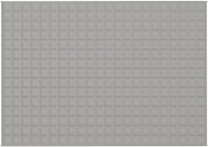 vidaXL Gewichtsdecke Grau 155x220 cm 7 kg Stoff