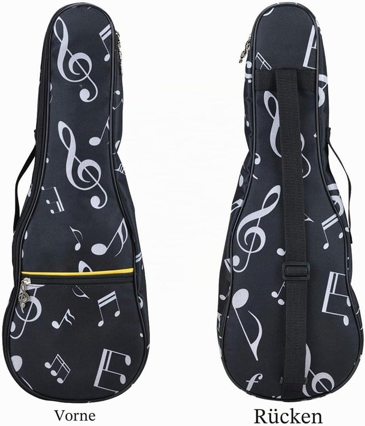 21 in Ukulele-Tasche, wasserdicht, Oxford-Musiknoten-Tasche, Schulter-Rucksack, verstellbare Gurte m