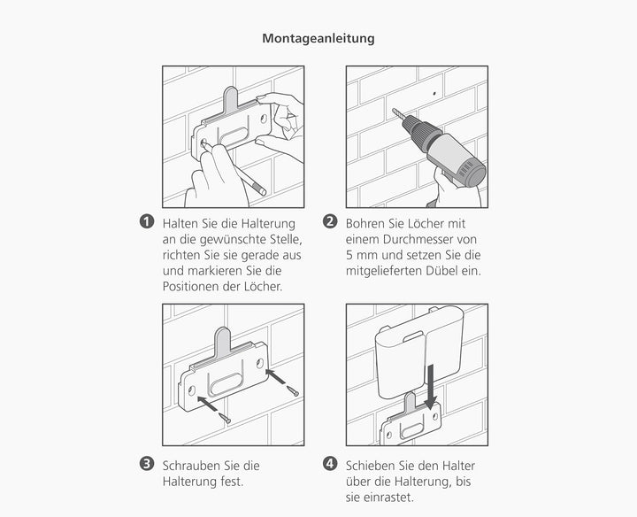 Joseph Joseph CleanTech Wandmontierter, Besen mit langem verstellbar Stiel und Besenabdeckung, Boden