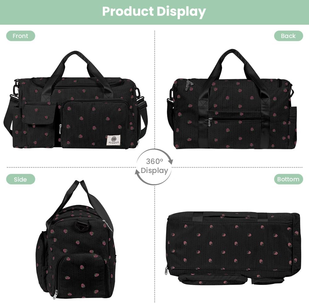 Sporttasche Damen, Sporttasche Kinder, Faltbare Reisetasche Weekender mit Schuhfach Nassfach, Reiset
