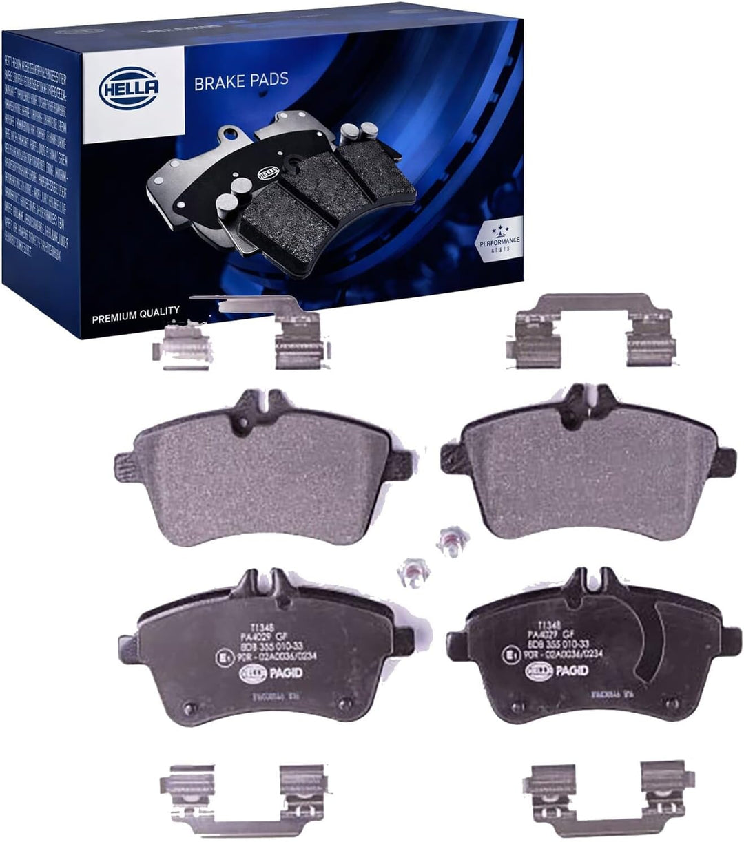 HELLA PAGID 8DB 355 010-331 Bremsbelagsatz - T1348 - Dicke/Stärke: 20.1mm - Bremssystem: Lucas - für