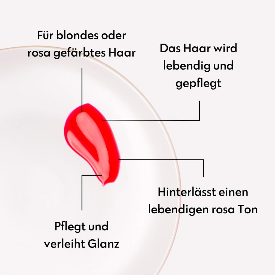 FOUR REASONS Farbmasken-Shampoo – Sulfatfreies, tonisierendes Rosa-Shampoo für rosa Haare – Farbabla
