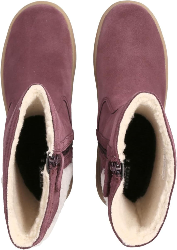 Geox Mädchen J Theleven Girl WpfAnkle Boot 38 EU Prune, 38 EU Prune