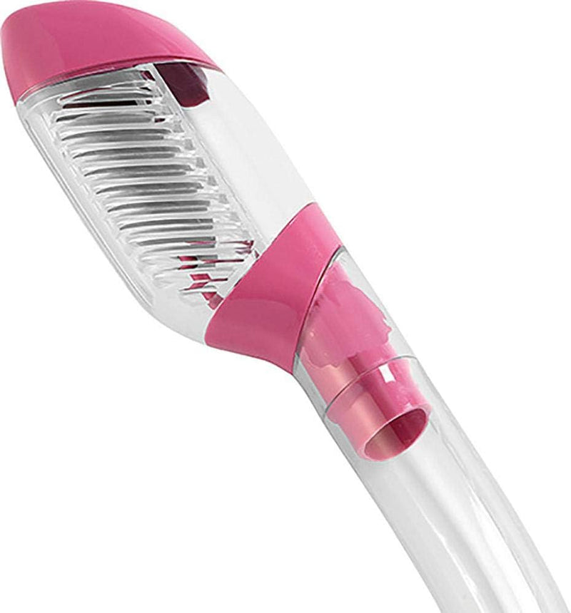 Cressi Premium Trockenschnorchel Erwachsene Dry Clear/Rosa, Dry Clear/Rosa