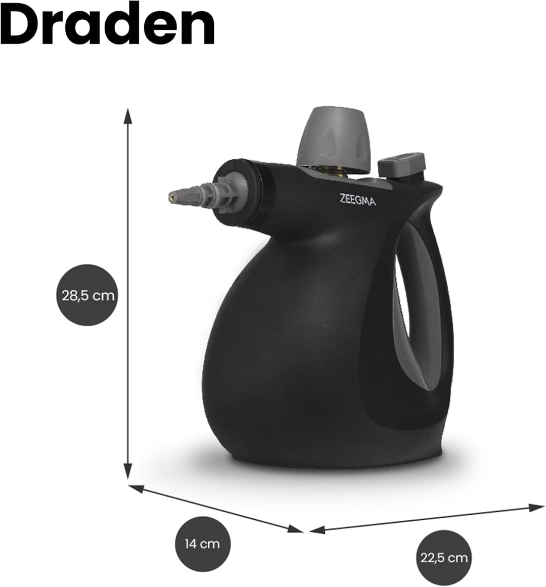 ZEEGMA Draden Dampfreiniger, Handdampfreiniger, Hochdruckreiniger Dampfsauger mit 350ml, Tank Umfang