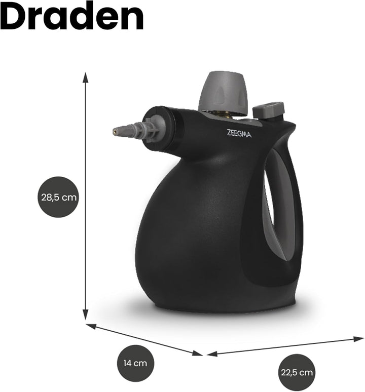 ZEEGMA Draden Dampfreiniger, Handdampfreiniger, Hochdruckreiniger Dampfsauger mit 350ml, Tank Umfang