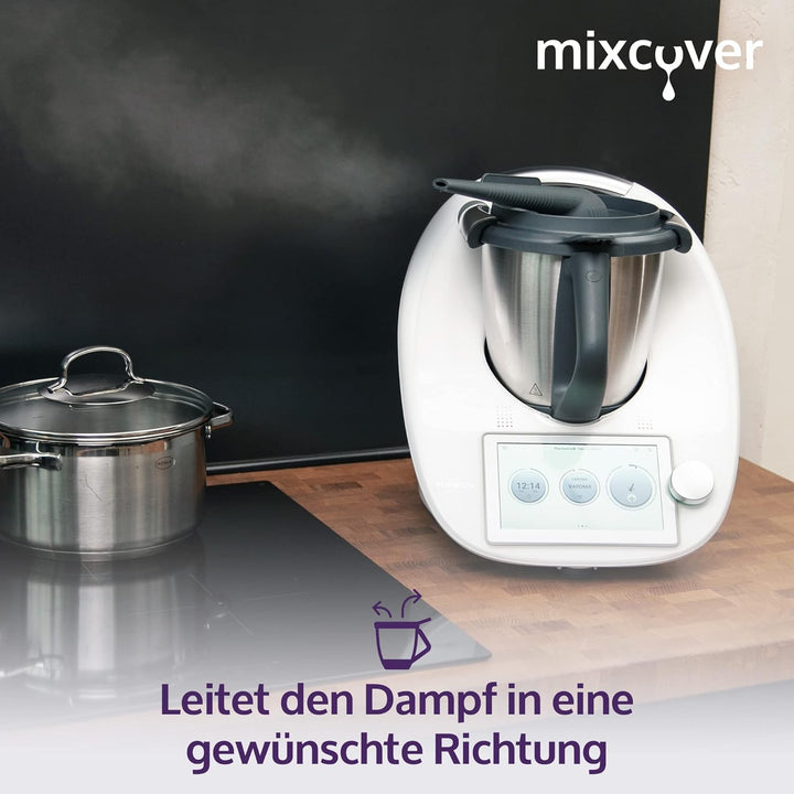 mixcover Steamy Dampfumleiter kompatibel mit Thermomix TM6 TM5 TM31 Monsieur Cuisine Connect Monsieu