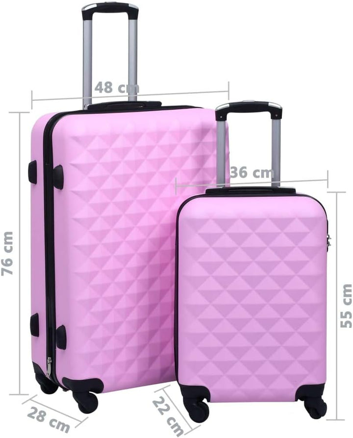 vidaXL Hartschale Trolley Set 2-TLG. 4 360-Grad-Rollen Hartschalenkoffer Reisekoffer Koffer Kofferse