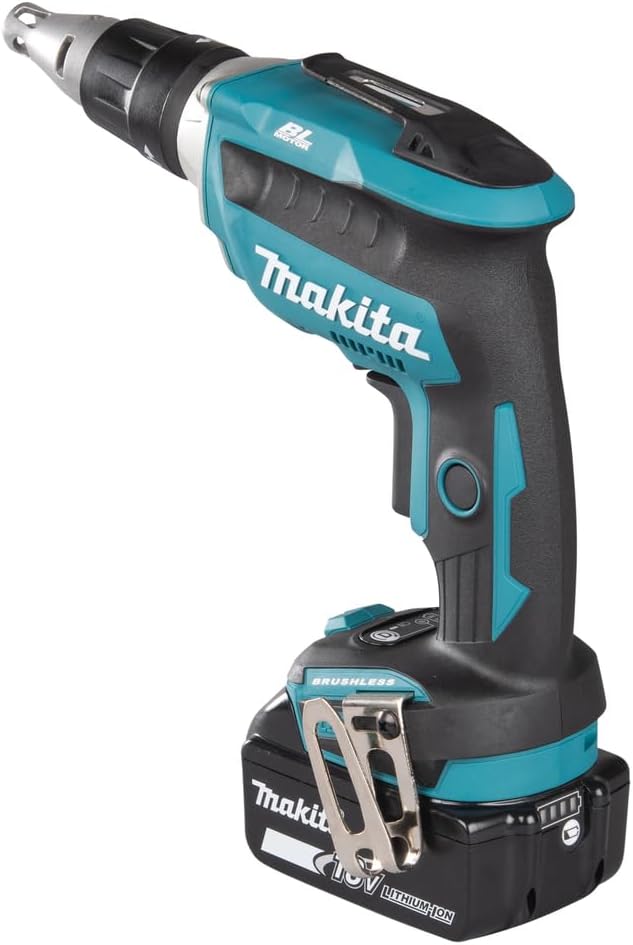 Makita 18V / 2,0 Ah, 2 Akku + Ladegerät im MAKPAC inkl. 199146-8 Magazinschrauben Vorsatz DFS452AJX2