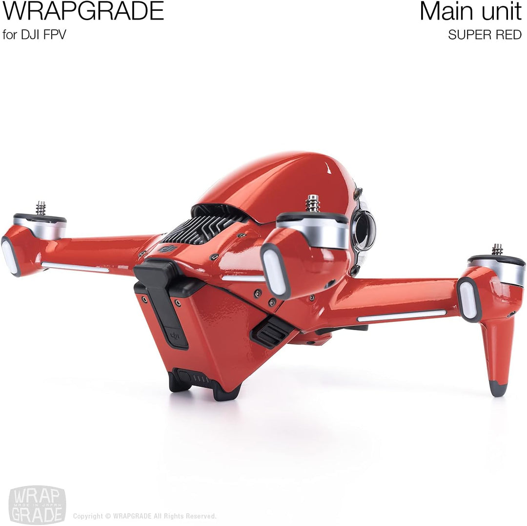 WRAPGRADE Skin Kompatibel mit DJI FPV (SUPER RED)