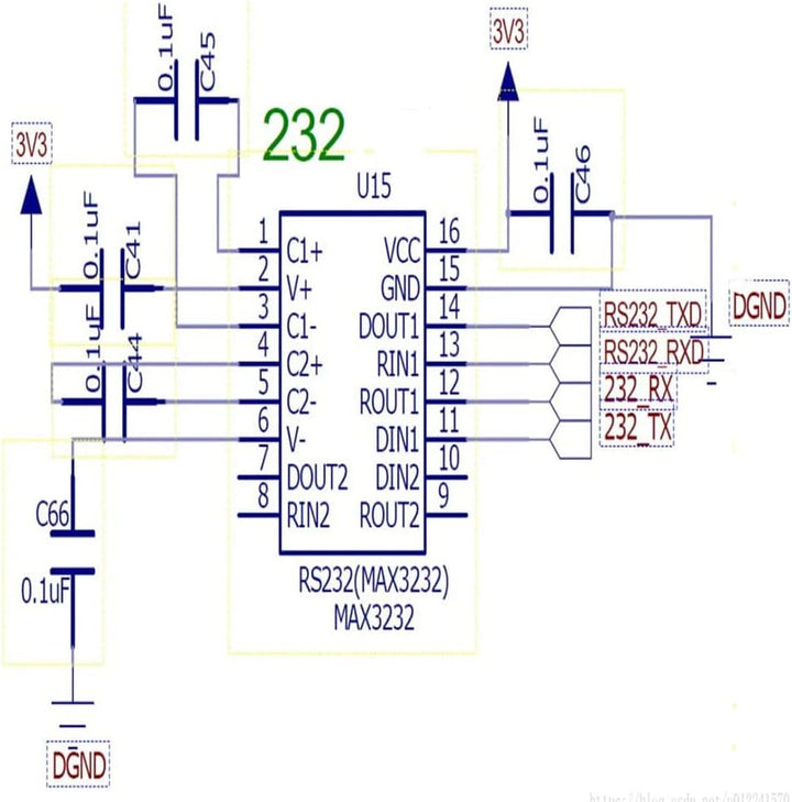 PENGLIN 5PCS MAX3232 3.3V zu 5V DB9 Männlich RS232 Serieller Prot zu TTL Konverter Modul Wurzelsteck